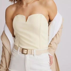 NWT Anthropologie x Porridge Smocked Corset Top